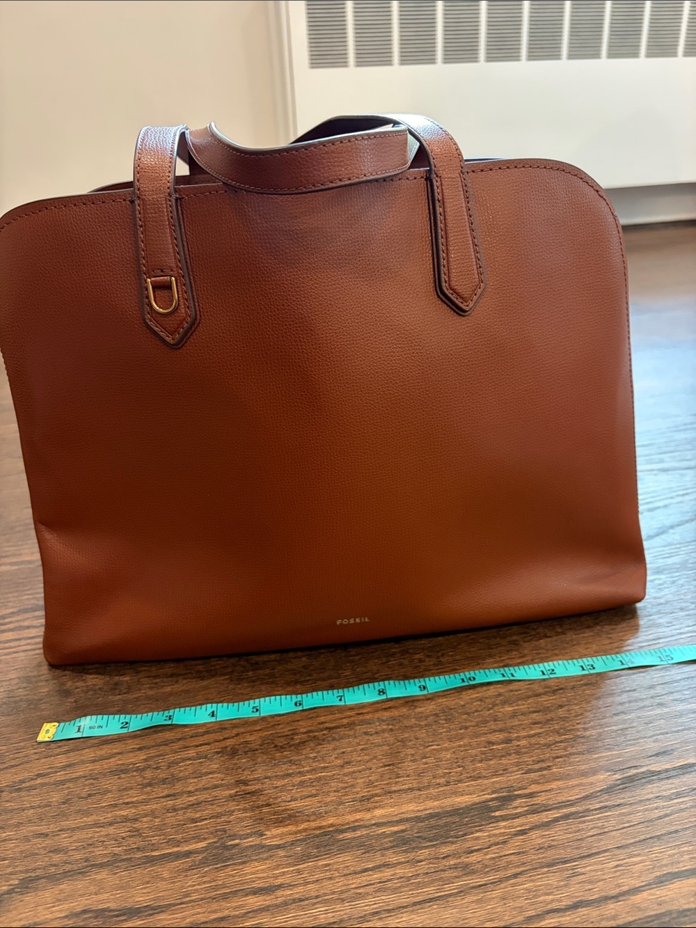Fossil Wren Work Leather Tote